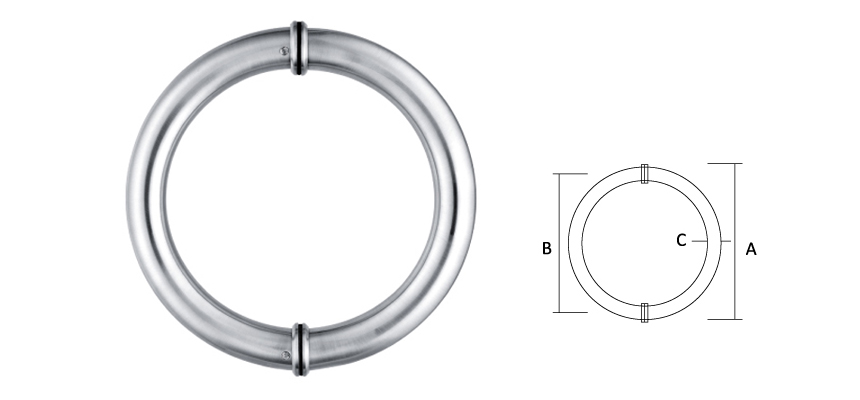 Glass Door handle,Stainless Steel/Shower handle